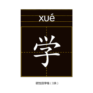 【单张】童木星配件小学生幼儿宝宝学写字可擦拭磁性田字格