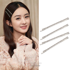 赵丽颖同款少女侧边一字夹水钻夹子头饰边夹时尚气质刘海发夹发卡