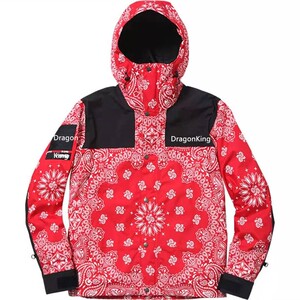 supreme 14fw bandana 腰果花夹克外套 男女同款登山抓绒冲锋衣