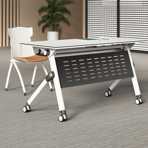 折叠培训桌会议桌长条桌子可移动大型办公桌学生辅导班课桌椅组合