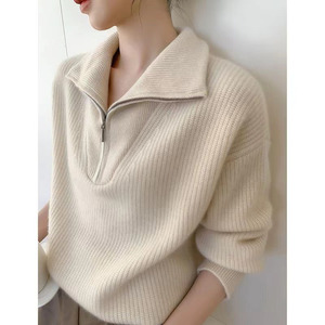 品牌撤柜欧货专柜品牌西装领羊毛衫女小西服开衫针织毛衣1人付款80