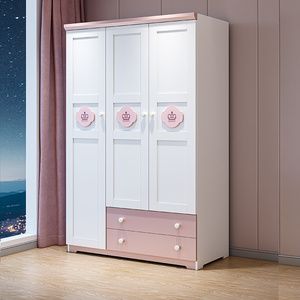 衣柜家用卧室简易实木小户型收纳柜子现代简约女孩儿童衣橱储物柜