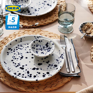 IKEA宜家SILVERSIDA西维希达饭碗喷墨艺术石瓷米饭碗家用餐具