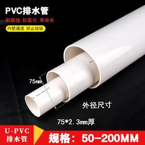 pⅴc水管PVC管排子下道塑料管材管件配件接头50 75 110 160 315mm