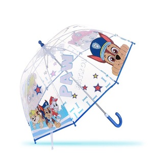 透明儿童雨伞创意卡通超轻玻纤维长柄外贸自动手动小童伞定制logo