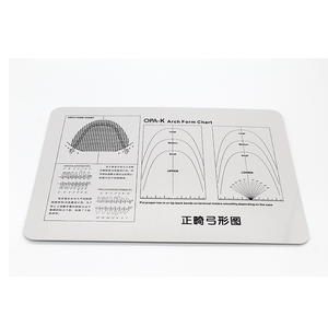 牙科口腔标准正畸弓形图上颌标准弓形图 正畸弓丝图 亚克力材质