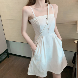 抹胸吊带裙夏学生