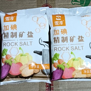 雪涛加碘精制矿盐1*40包500克一包江浙沪皖包邮
