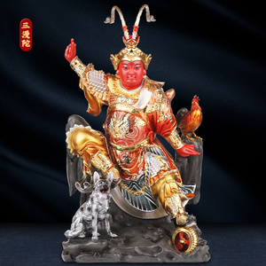 雷海青田都元帅神像树脂彩绘戏神相公爷田公元帅家用供奉神像摆件