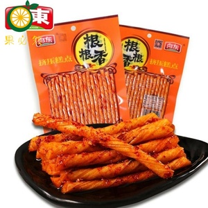 向东根根爽麻辣42g 香辣劲道湖南特产零食怀旧小吃 儿时礼包辣条