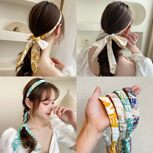 发带女绑发飘带绑马尾头绳仙女森系超仙丝巾扎头丝带网红外出发箍