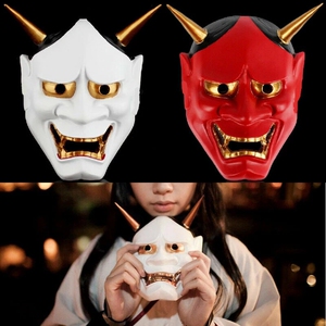 japanese ghost hannya mask 日本鬼首般若面具兰陵王面具