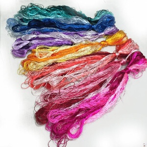 2020刺绣苏绣湘绣diy常用色蚕丝线小支装手工刺绣绣线绣花线