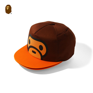 bape童款配饰baby milo香蕉字母印花双帽檐棒球帽38061xg