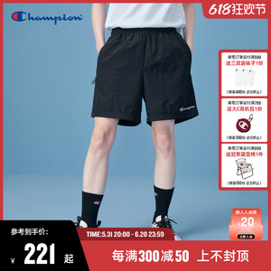 Champion冠军短裤男24夏季新款美式口袋直筒休闲运动五分裤裤子女
