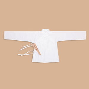 原创汉服 中衣窄袖日常女款居家服内搭交领上衫系带白色上衣