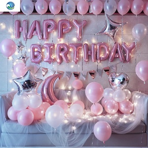 小女孩过10岁儿童生日装饰场景布置房间六周岁公主风派对气球十八