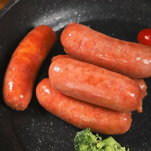 汉伯克春汇地道火山石肉肠纯热狗烤肠不加防腐剂黑椒麻辣原味500g