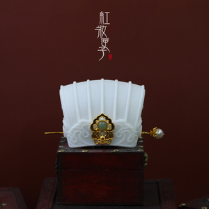 红妆匣子原创—仿宋六梁冠男冠3d树脂宋制束发冠古风发饰汉服配饰