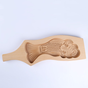 大号模具馒头面模具结婚鲤鱼卡子烘培木质闰月鱼喜事用