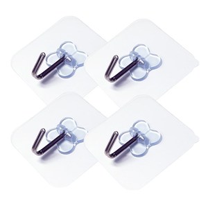 透明无痕挂钩房顶天花板强力粘钩白灰墙壁石灰墙蚊帐承重吸盘挂勾