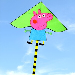 2020新款小猪佩奇风筝儿童小号微风易飞高档长尾成人初学潍坊风争