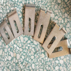 不锈钢大理石干挂件外墙石材配件上下钩t型角码挑件平板双弯焊挂