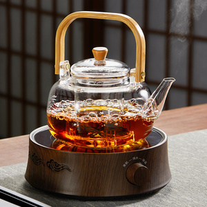 煮茶壶玻璃家用耐高温烧水壶茶水分离电陶炉专用泡茶喝茶茶具套装
