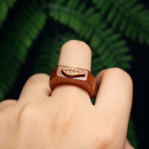【树语】恋爱的发现同款木戒指樱桃木戒指檀木紫檀绿檀情侣文艺