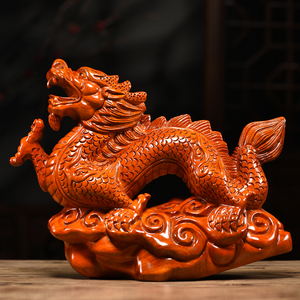 00tb11018763淘宝小叶黄杨木龙十二生肖桌面摆件木头