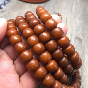 包浆开片风化白玉菩提根手串108颗手链男女手工玉化机刷天然老料