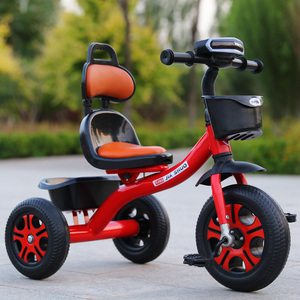 儿童自行车三个轮婴儿车刹车玩具多功能加厚充气轮三角小童牢固