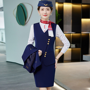 高铁制服女乘务员套装