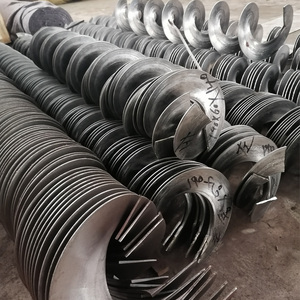 螺旋绞龙叶片连续耐磨蛟龙无轴不锈钢螺旋杆提升上料输送机配件