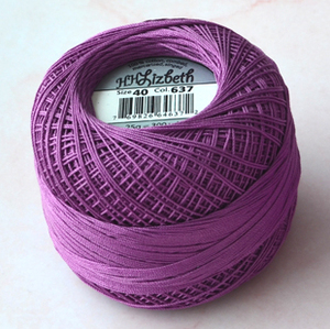日本美国进口hhl 纯棉蕾丝纯色 紫色系线 梭编线 钩编线 40