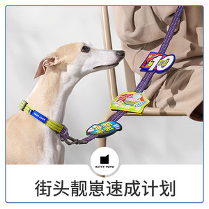 kittyyoyo狗狗胸背带魔术贴个性魔术侧标粘贴自定义字帖猫牵引绳