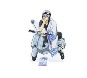 银魂动漫卡通坂田银时志村新八神乐定春志村妙神摩托车立牌