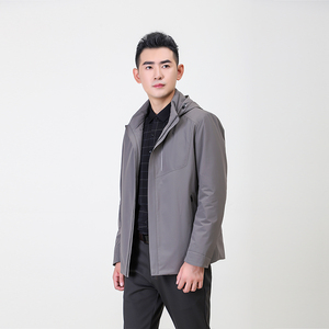 堡基尼男装2022秋冬季新款连帽短版茄克羽绒服外套brhr42759