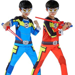 巨神战击队衣服服装铠甲勇士皮套儿童t恤男孩宝宝表演演出服套装