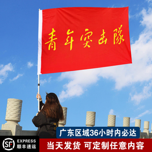 突击队五一先锋号旗志愿者旗帜工会旗帜队旗定制党员先锋岗旗党支部旗