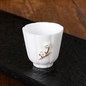 小口杯白瓷