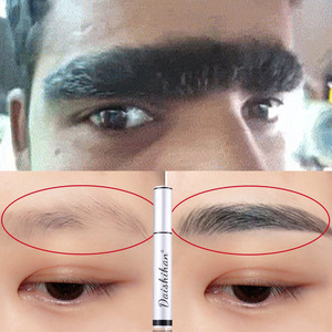 眉毛增长液正品男快速浓眉毛发络腮胡变黑变长一字眉浓密生眉液