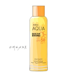 泰国mistine小黄瓶防晒喷雾spf50 100ml