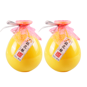 红动果酒花田果酒桂花酿500ml*2瓶低度5度甜酒微醺