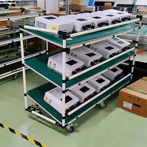 定制电子产品防静电工作台车间流水生产线操作台仓库物料周转车