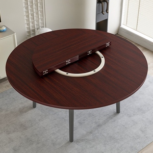 折叠圆桌面板圆桌面桌面可折叠台面圆形15人餐桌转盘家用吃饭桌子