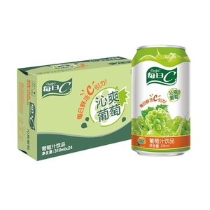 康师傅饮料每日c沁爽葡萄汁310ml*24罐装听装整箱果味饮料饮品