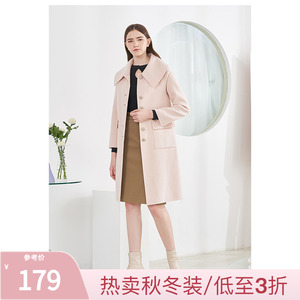 朵以新款2021冬装赫本风中长款过膝羊毛大衣女收腰显瘦呢子长外套