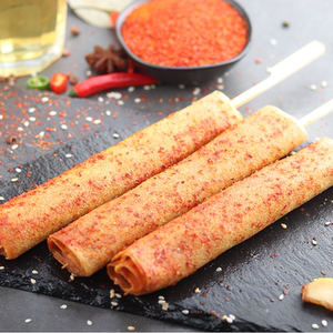 山东杂粮煎饼棒15串包900g油炸烧烤鸡肉煎饼春卷皮包肉油炸半成品