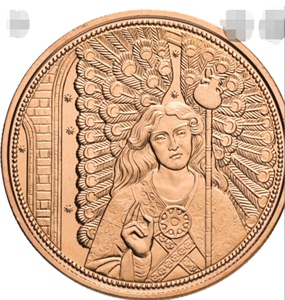 欧洲 奥地利2018年10欧元纪念币(天使系,天国使者 拉斐尔)全新unc